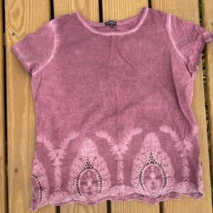 HANNAH: acid wash blouse